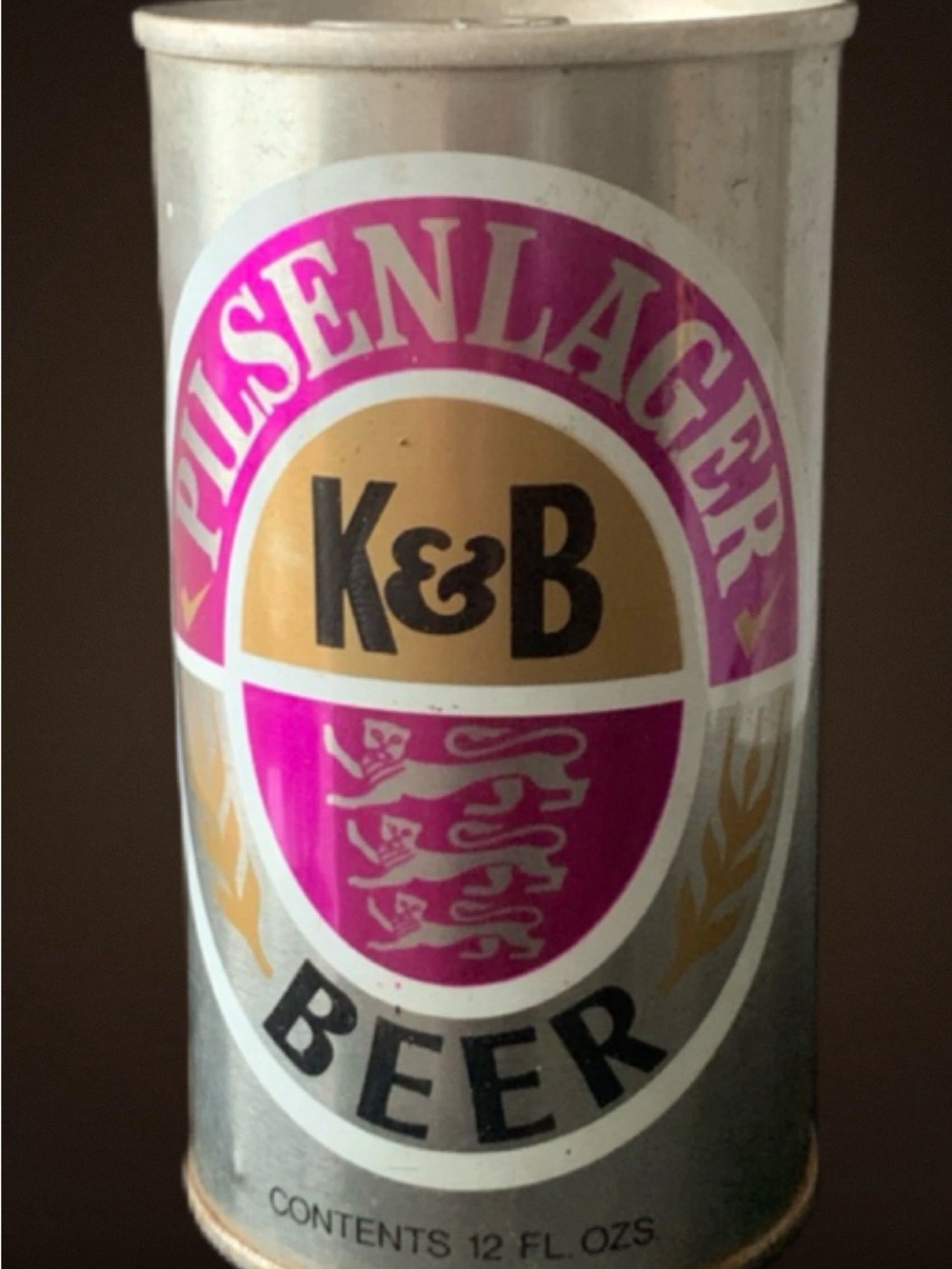 Vintage Beer Can K&B Pilsenlager Beer Mississippi Tax Paid Pull Top Empty
